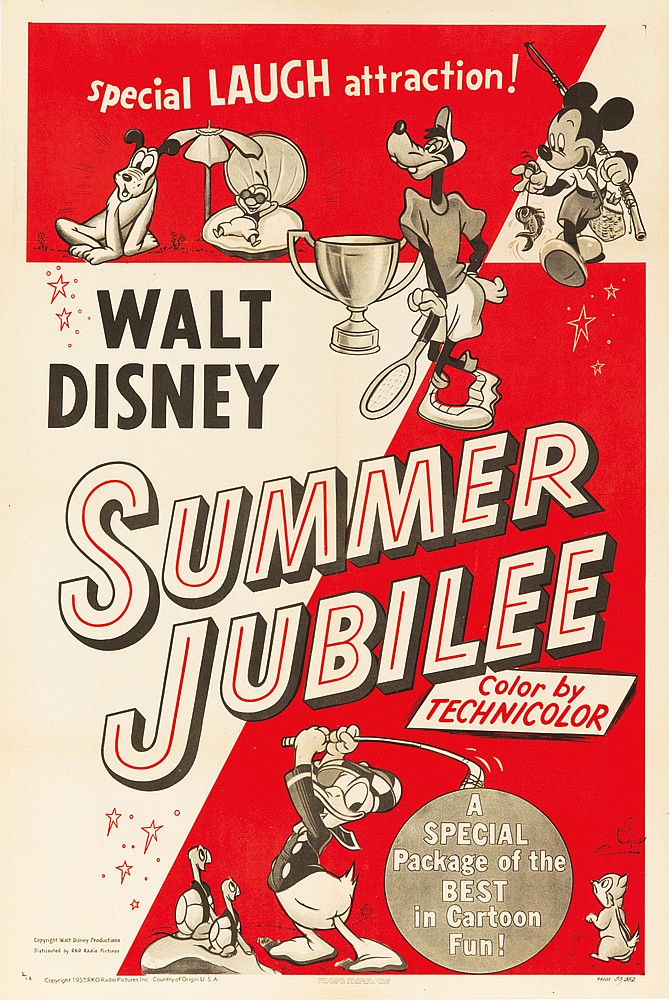 Summer Jubilee, Walt Disney, red poster