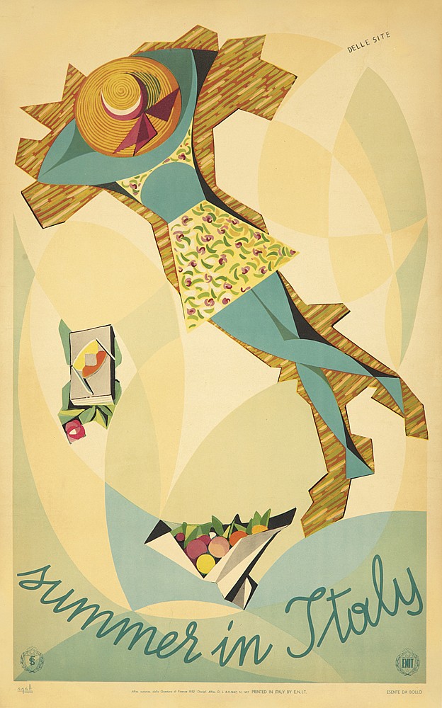 Summer in Italy, woman tanning