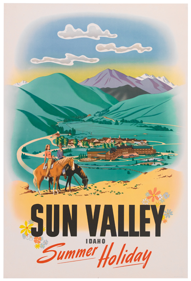 Sun Valley Idaho Summer Holiday, horse back riders