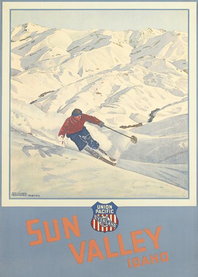 Sun Valley Idaho Union Pacific, skier