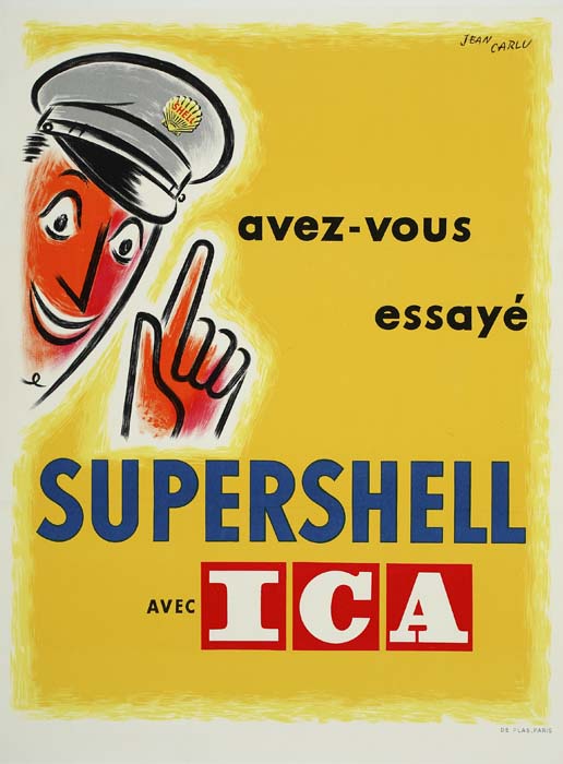 Supershell Avec ICA, yellow poster