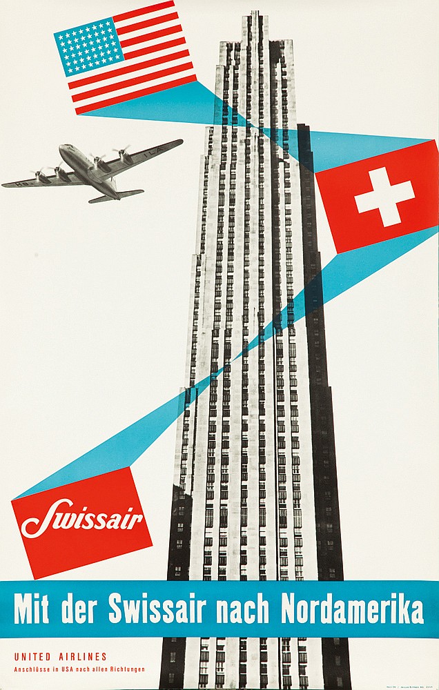 Swissair, Mit der Swissair Nach Nordamerika, skyscraper