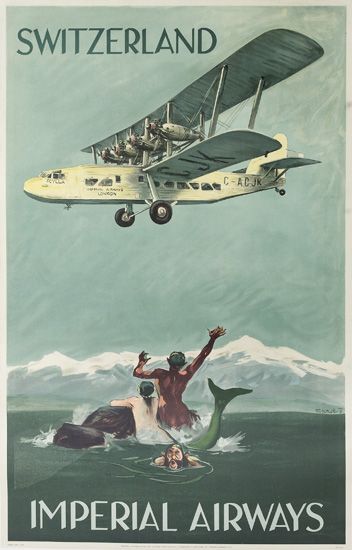 Switzerland Imperial Airways, mermaids
