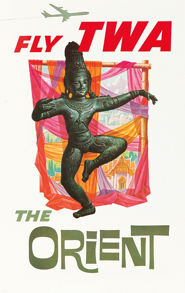 Fly TWA The Orient, statue