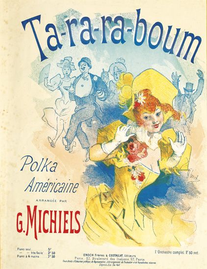 Ta-ra-ra-boum, woman in yellow dress