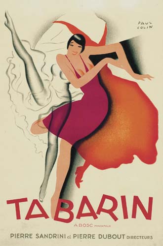 Tabarin Abosc, woman in pink dancing, smaller poster