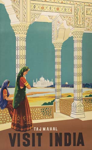 TajMahal, Visit India, woman in long dresses