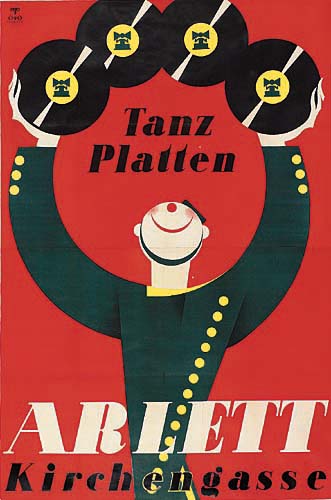 Ariett Kirchengasse, records, red poster