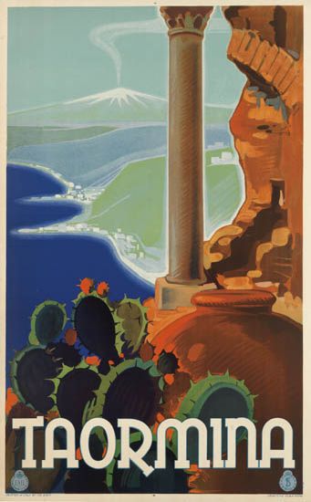 Taormina, stone columns