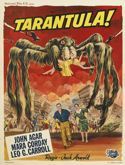 Tarantula! Red poster, giant spider