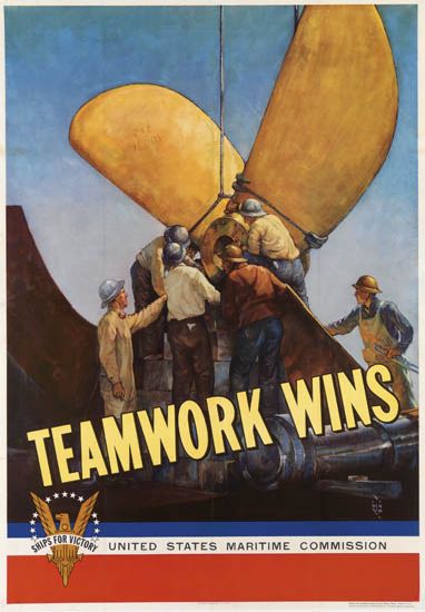 Teamwork Wins, United States Maritime Commission, propellor