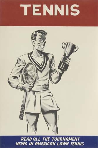 Tennis, Read all the Tournament News in American Lawn Tennis, man with trophy