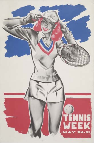 Tennis Week May 24-31, woman plays tennis