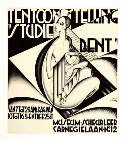 Tentoonstelling Studie Bent, woman, black and white poster