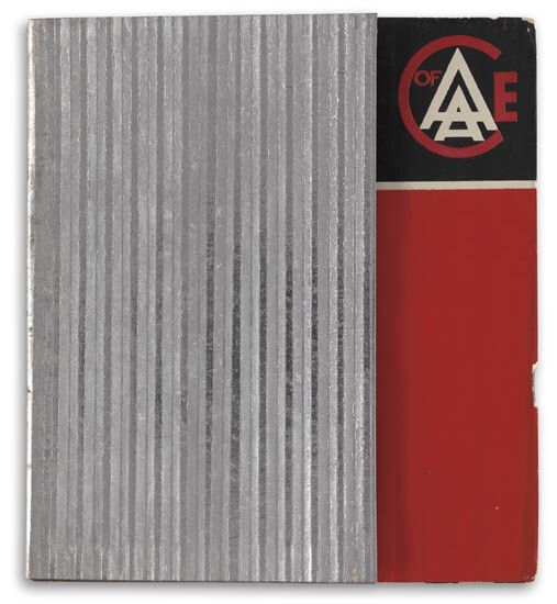 C of AE, grey and red poster