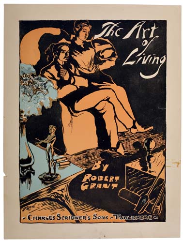 The Art of Living, couple in orange, by Robert Grant