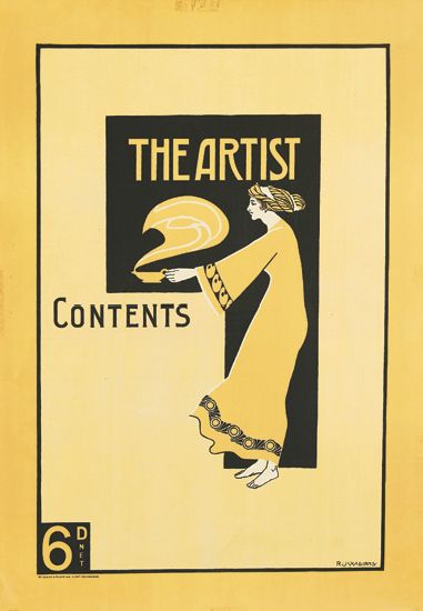 The Artist Contents, yellow poster, woman in yellow