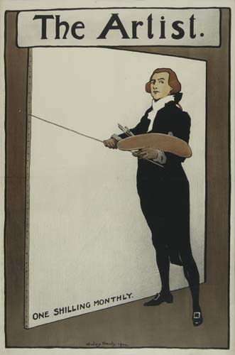 The Artist, One Shilling Monthly, man in black suit