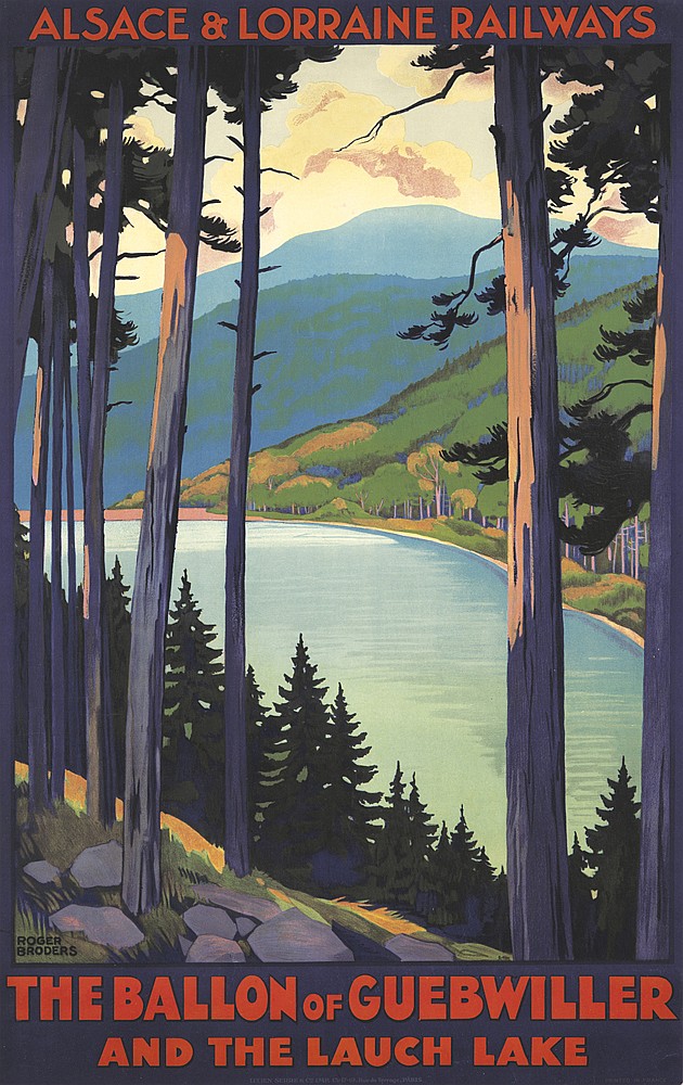 The Ballon of Guebwiller and the Launch Lake, forest and lake