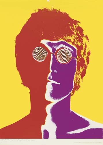 The Beatles, yellow poster