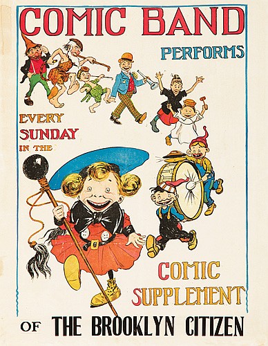 Comic Band Performs Comic Supplement, of the Brooklyn Citizen, children