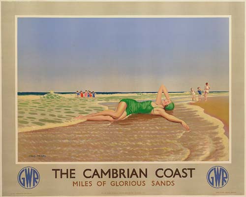 GWR, The Cambrian Coast, Miles of Glorious Sands, beach