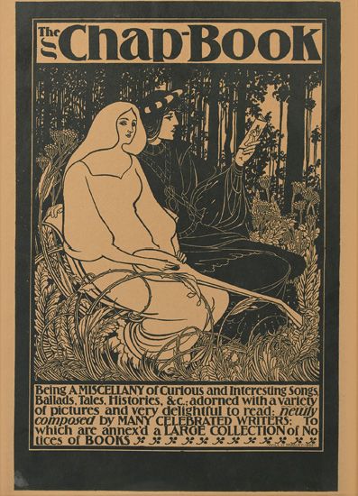 The Chap Book, sketch of two women in the woods