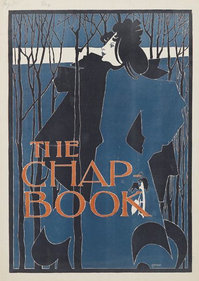 The Chap Book, woman in blue