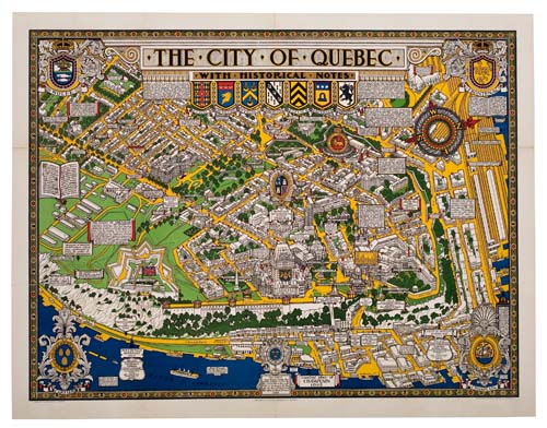 The City of Quebec, map