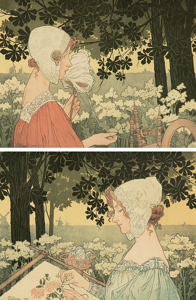 Two posters, women in nature