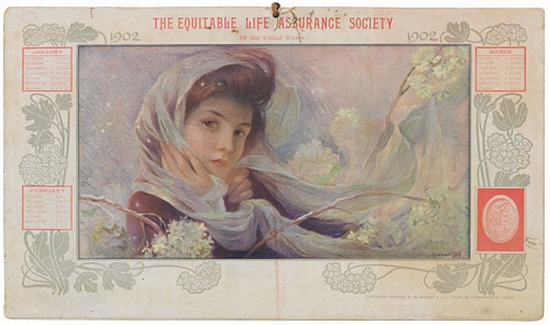 The Equitable Life Assurance Society, woman in the snow