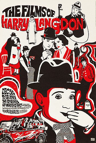 The Films of Harry Langdon, black and red design