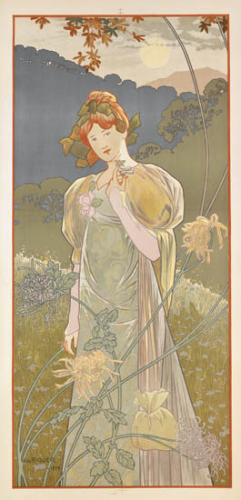 Woman in white dress in nature