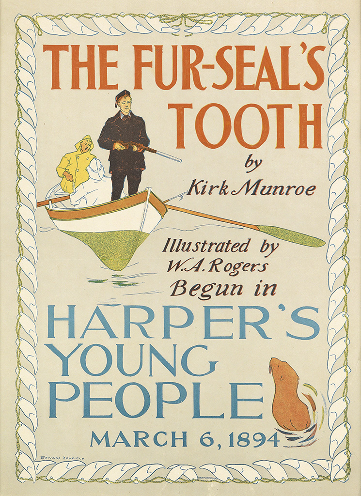 The Fur Seal’s Tooth, Harper’s Young People, boat