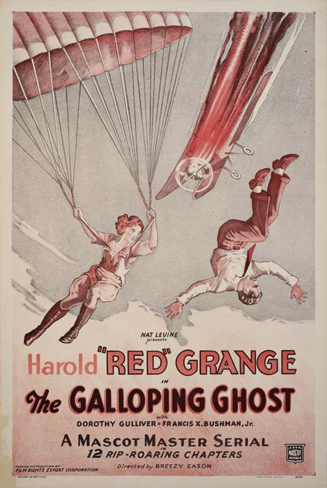 Harold “Red” Grange, The Galloping Ghost, parachuter