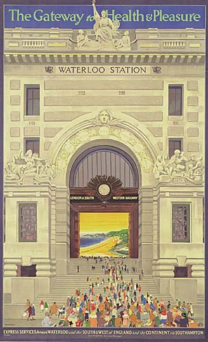 The Gateway to Health and Pleasure, Waterloo Station building
