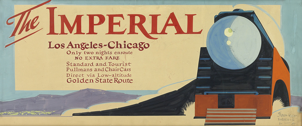 The Imperial Los Angeles Chicago, red trains