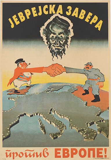 Men shake hands across the globe