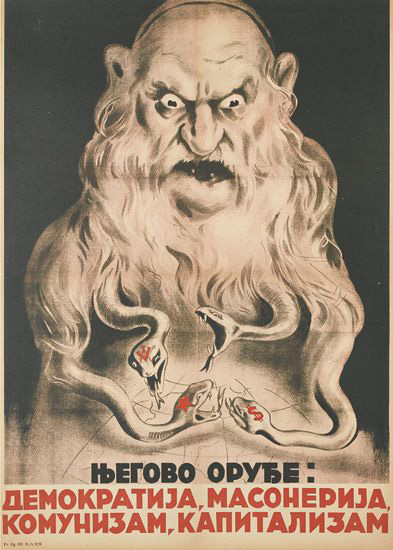 Man with snake beard