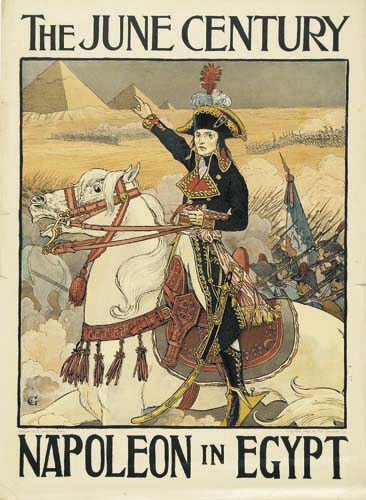 The June Century Napoleon in Egypt, woman on white horse