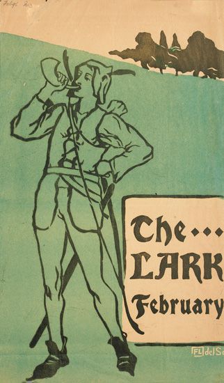 The Lark February, green poster