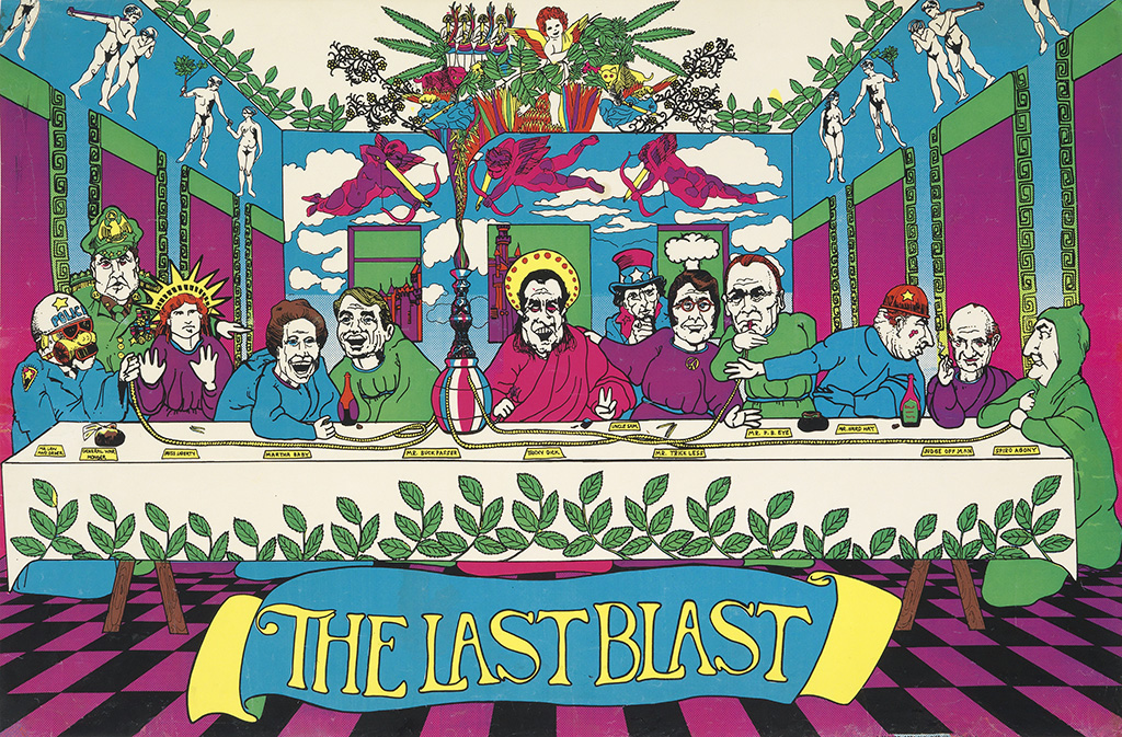 The Last Blast, psychedelic last supper poster