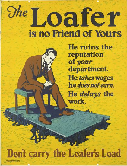 The Loafer is no Friend of Yours, yellow poster