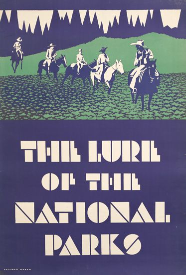 The Lure of the National Parks, men on horseback