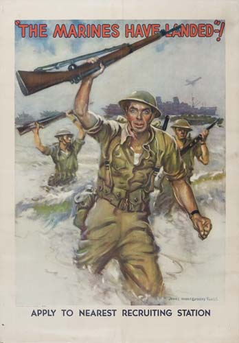 The Marines Have Landed, soldiers