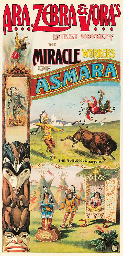 Ara Zebra Vora’s, The Miracle Workers of Asmara, long poster, bison
