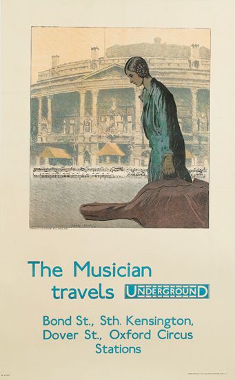 The Musician Travels Underground, woman in blue