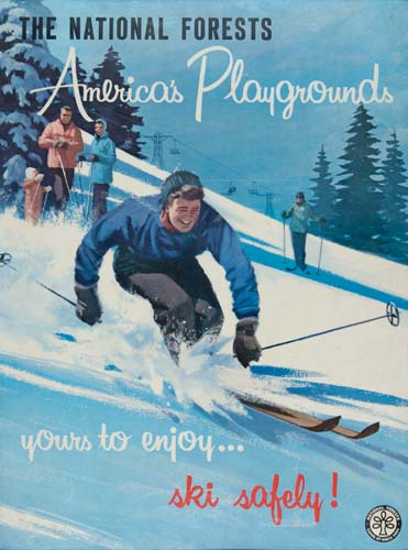 The National Forests America’s Playground, skiers