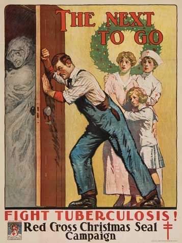 The Next To Go, Fight Tuberculosis, family shuts the door