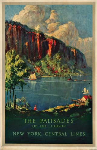 The Palisades of the Hudson New York Central Lines, mountains